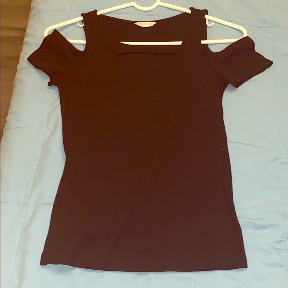 aeropostale black off the shoulder top
